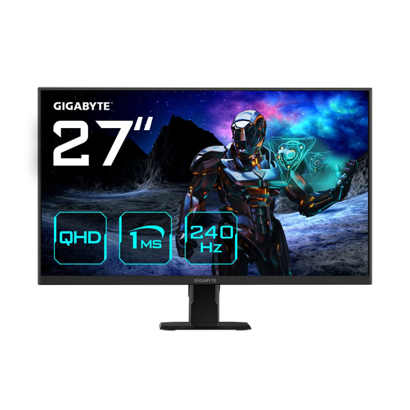 monitor gaming led 27" gigabyte gs27q x qhd 2560x1440 1ms classe