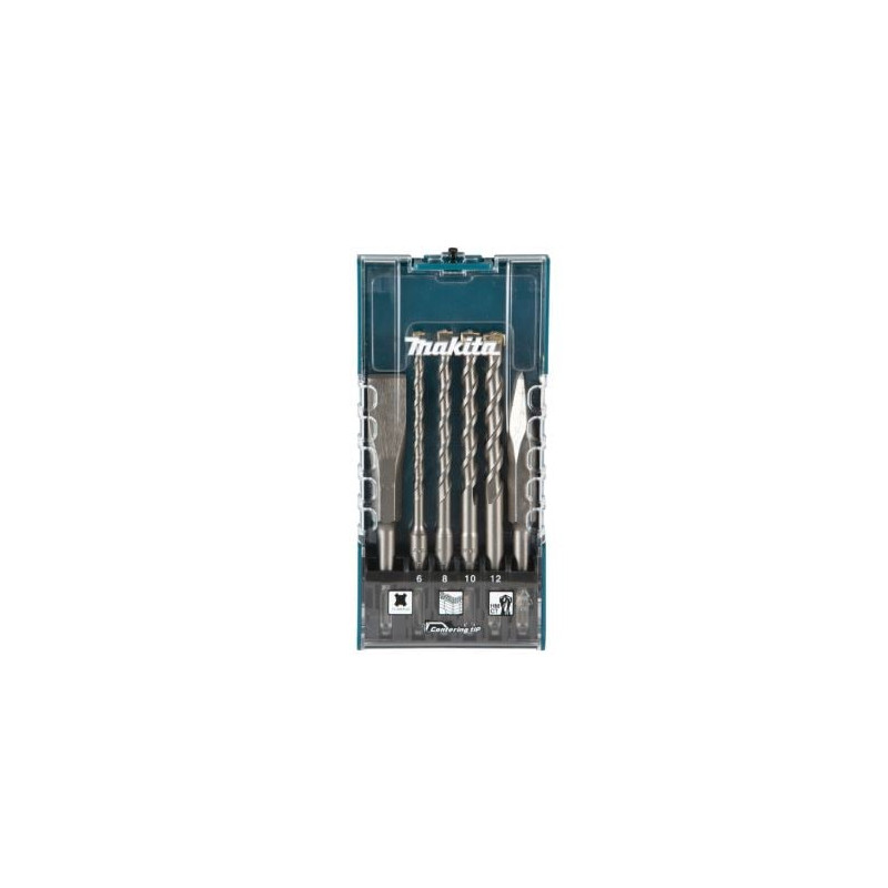set punte makita sds-plus a percussione 6pz [e-15746]