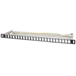 pannello patch intellinet 19" 24 porte nero
