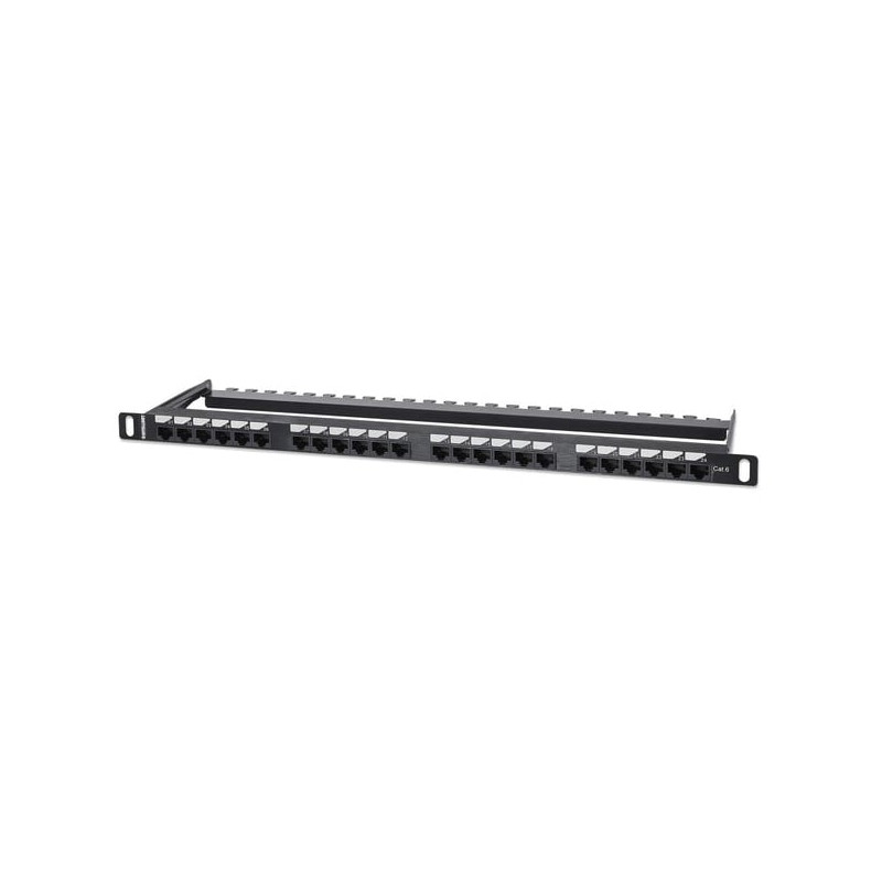 pannello patch intellinet 19'' 24 porte rj45 0.5 u cat. 6