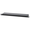 pannello patch intellinet 19'' 24 porte rj45 0.5u cat6 nero