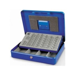 Cassetta di sicurezza metalplus europa 30x24x9cm blu [2553/4a]
