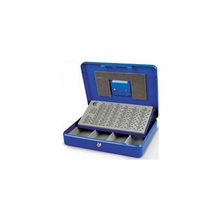 Cassetta di sicurezza metalplus europa 30x24x9cm blu [2553/4a]
