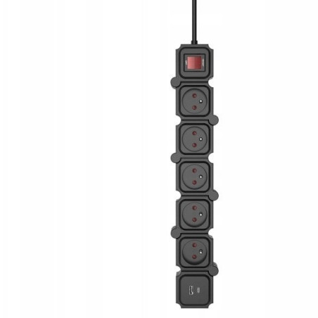 multipresa tb altbxzamodc150b energy 23w 1.5m nero [altbxzamodc150b]