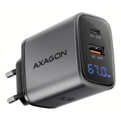 alimentatore da rete axagon acu-pq67d 67w usb-a + usb-c