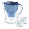 caraffa filtrante brita marella xl 3.5l + 2 cartucce maxtra pro blu