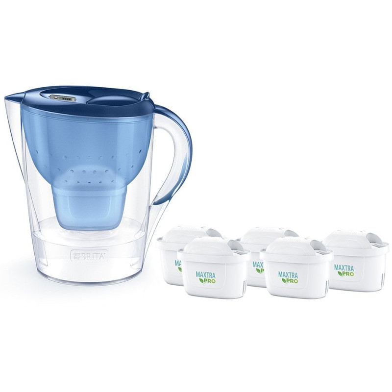 caraffa filtrante brita marella xl 3.5l marella xl + 5 cartucce maxtra