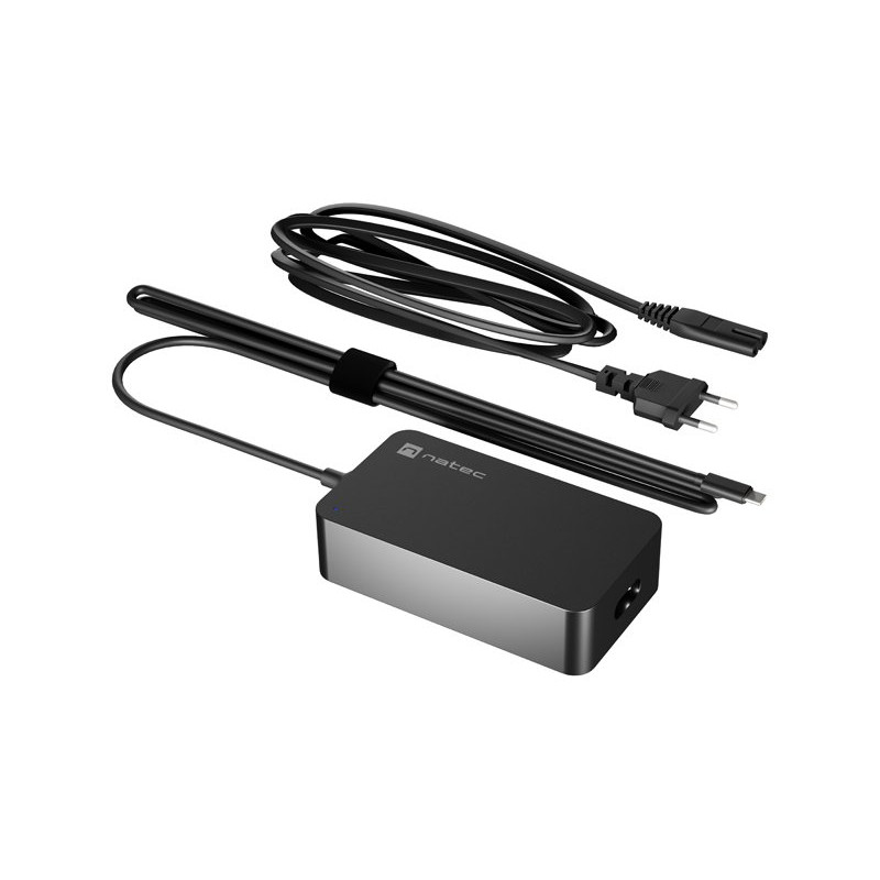 alimentatore notebook natec nzu-2361 65w usb-c nero [aznatnz00000019]