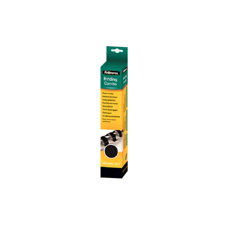 confezione 25 dorso plastico d16mm nero [5332302]