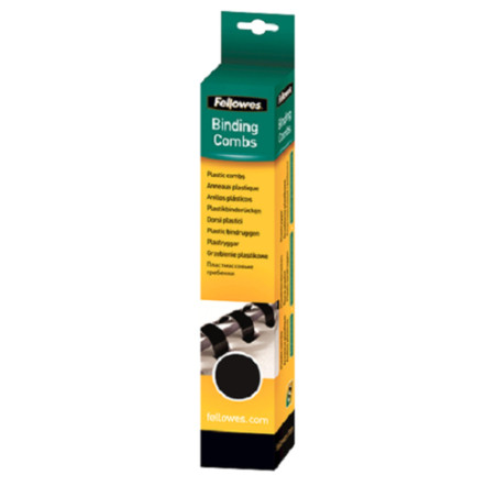confezione 25 dorso plastico d16mm nero [5332302]