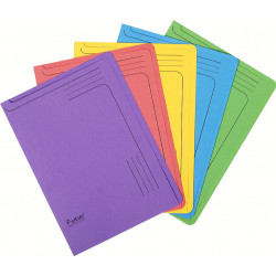 cartellina in cartone semplice exacompta 5 pz. assortite [48000e]