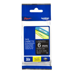 nastro di stampa brother 6mm nero /bianco tze315 [tze315]