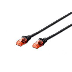 cavo di rete digitus rj45 u/utp cat6 0.50m nero protezione della