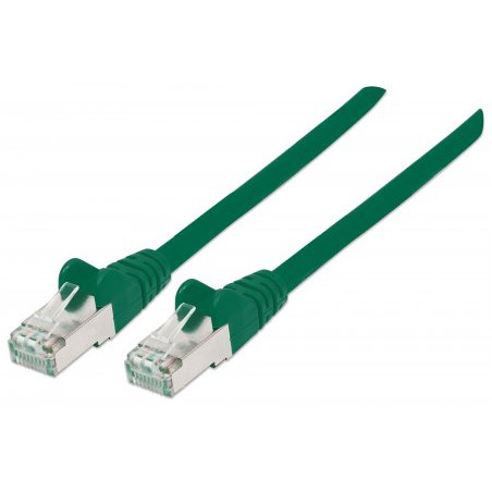 cavo di rete patch intellinet cat.7 plug rj45 6a s/ftp lszh 10m verde