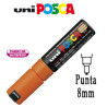 marcatore uni posca pen pc8k p.scalpello 8mm arancio uni mitsubishi
