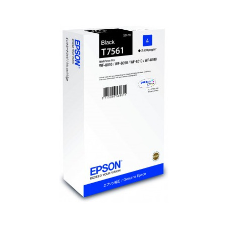 Cartuccia epson c13t756140 t7561 nero [c13t756140]