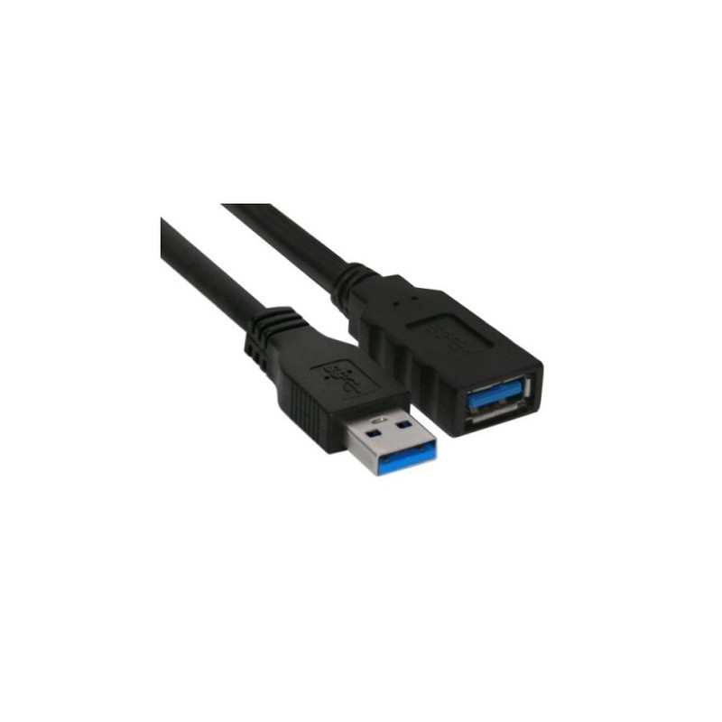 inline 35620 2m maschio femmina nero cavo usb