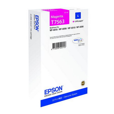 Cartuccia epson c13t756340 t7563 magenta [c13t756340]