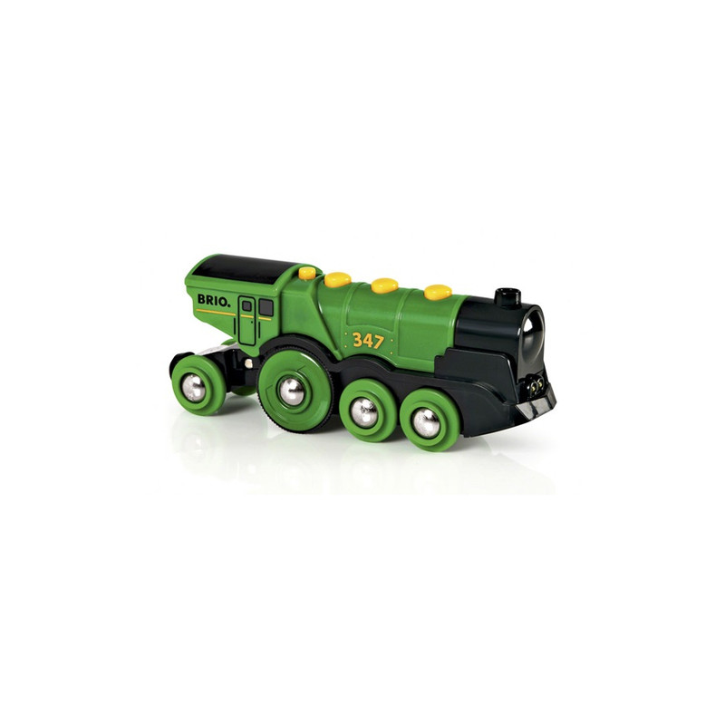 brio 33593 grande locomotiva verde a batteria [33593]