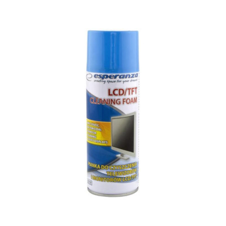 schiuma detergente per monitors e displays lcd/tft esperanza 400ml