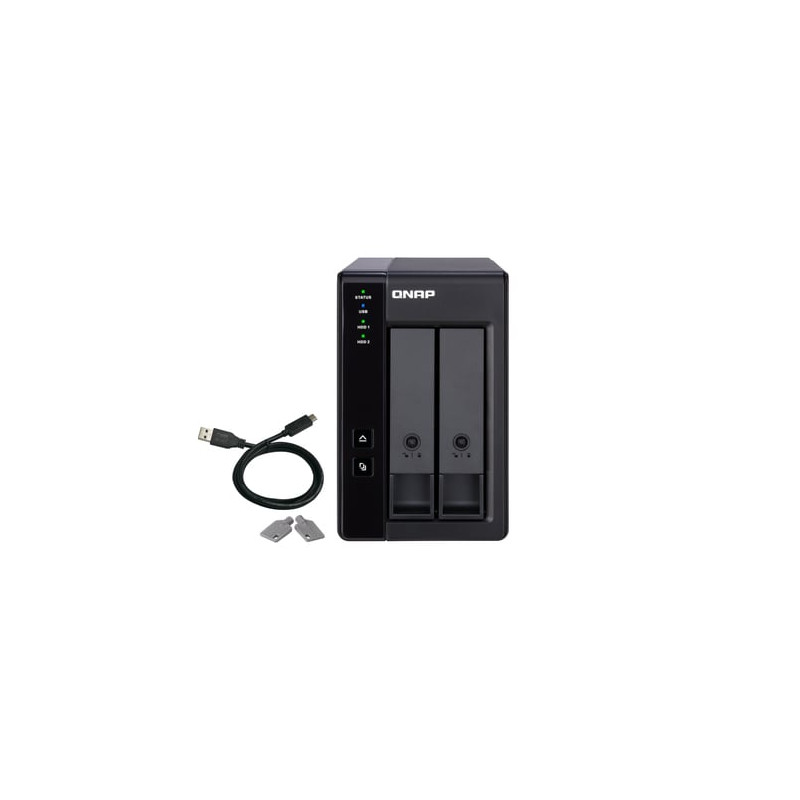 nas qnap expansion unit tr-002 (2 bay) [tr-002]