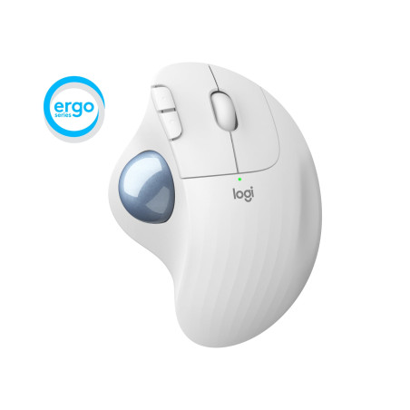 mouse logitech ergo m575 per business trackball grigio chiaro/blu