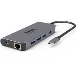 docking station hamlet hdmi - 3 usb 3.0 - lan - usb-c