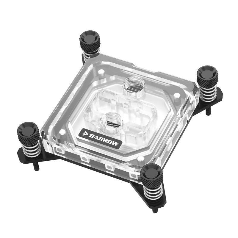 waterblock per cpu barrow intel ad alte prestazioni rgb nero/acrilico