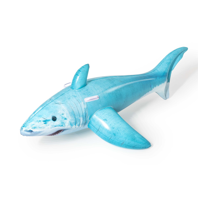cavalcabile gonfiabile bestway squalo 3d blu [41405]