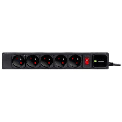 multipresa tracer powergear 5prese con cavo 5m 2300w nero [altraze00047138]