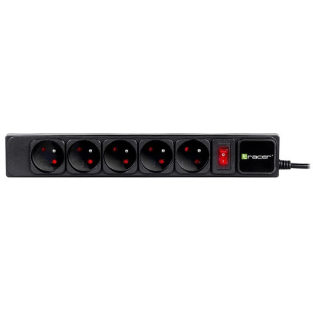 multipresa tracer powergear 5prese con cavo 5m 2300w nero [altraze00047138]