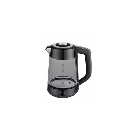 bollitore elettrico concept rk4195 in vetro 1.7l 2200w argento/grigio