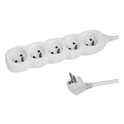 multipresa tipo e esperanza elk207w 5gn 1.5m bianco [elk207w]