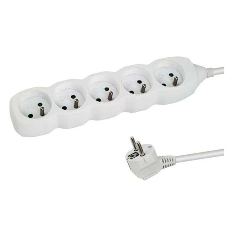multipresa tipo e esperanza elk207w 5gn 1.5m bianco [elk207w]