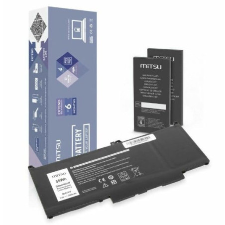 batteria notebook mitsu per dell latitude mxv9v 7200mah 55wh 7.6v