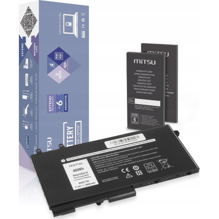 batteria notebook mitsu per dell latitude precision 4000mah 11.4v