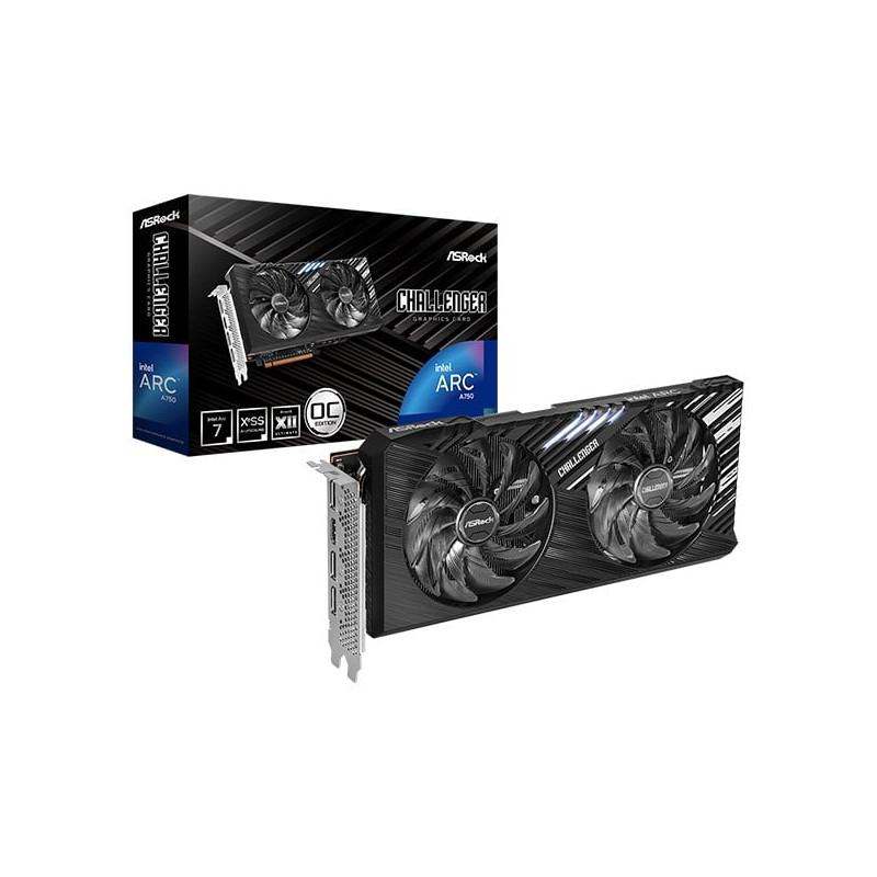scheda video asrock intel arc a750 8gb challenger se oc [a750 cl