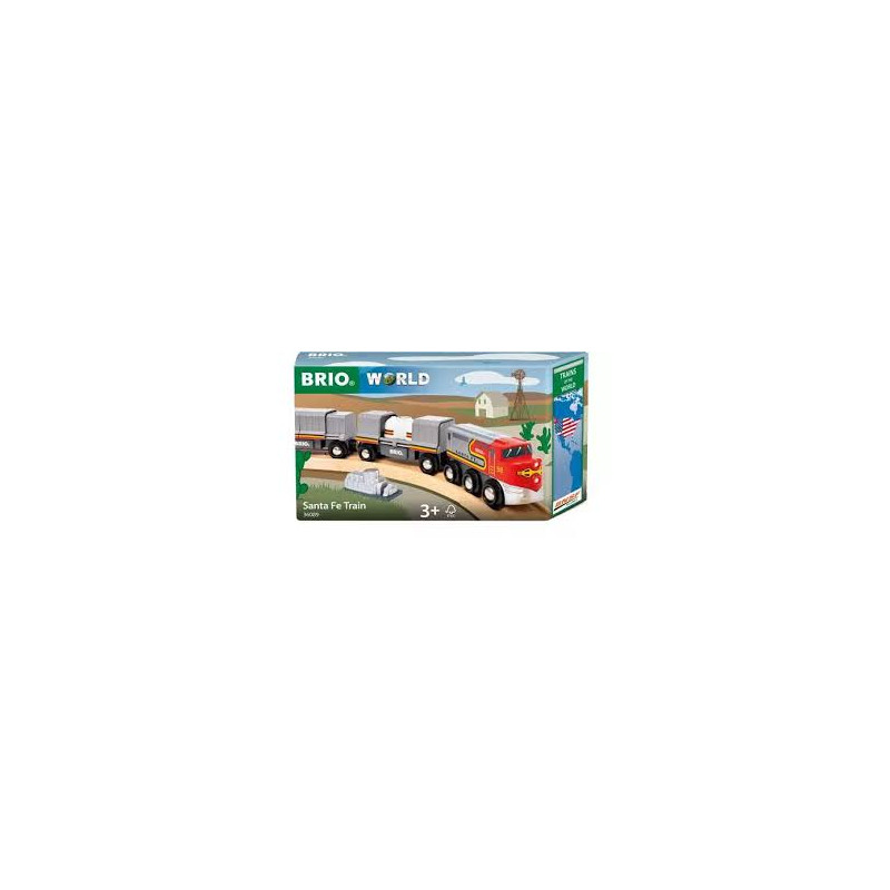 trenino world santa fe zug (trains of the world) [63608900]