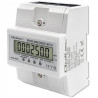 contatore elettronico qoltec trifase su guida din 400v bianco [quqolme00050992]