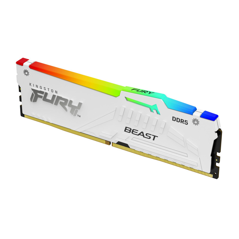 ram dimm ddr5 16gb kingston fury 6000mhz cl30 1.35v bianco [kf560c30bwea-16]