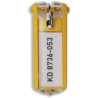 Portachiavi durable 6 pz. key clip giallo [1957-04]