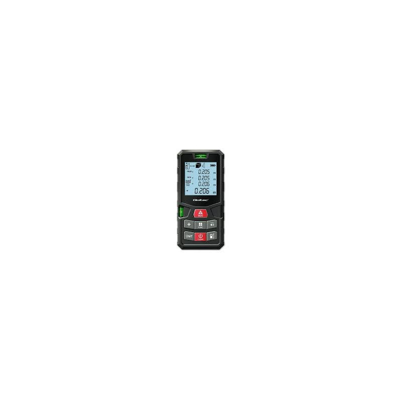 misuratore di distanza laser qoltec 120m nero/rosso [quqolpl00050687]