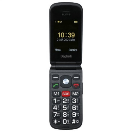 cellulare beghelli salvalavita phone slv15 gsm nero [9137n]