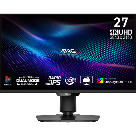 monitor led 27'' msi mag 274updf e16m 4k uhd 3840x2160 0.5ms