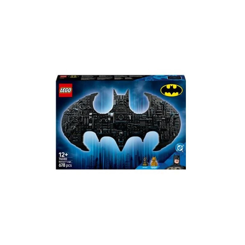 set di cortruzioni lego logo batman anniversario base a cavalletto