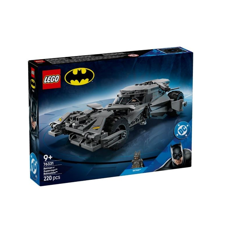 set di cortruzioni lego batmobile batman v superman minifigure commemorativa