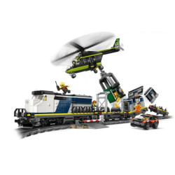set di costruzioni lego powered up treno della polizia motorizzato