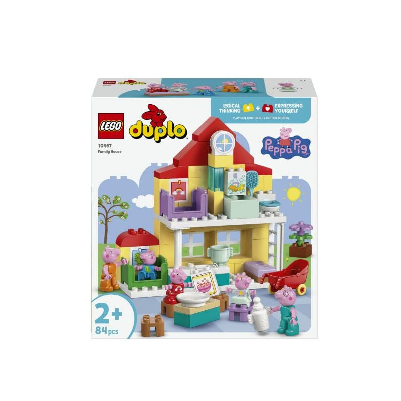 kit di costruzione lego duplo peppa pig la casa di famiglia multicolore
