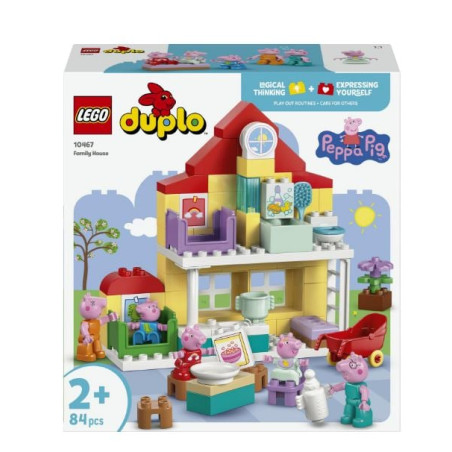 kit di costruzione lego duplo peppa pig la casa di famiglia multicolore