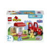 giocattolo educativo lego duplo peppa pig trattore e mercato multicolore